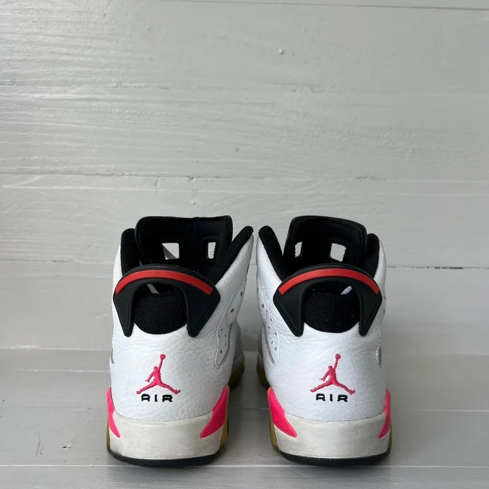 Nike Air Jordan 6 Retro Pink Flash White Sneakers Shoe Kid’s Youth 5